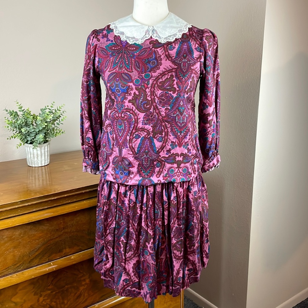 Sylvia Whyte vintage paisley 80’s dress